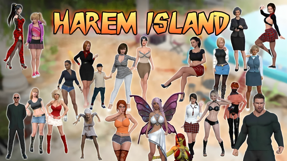 Harem Island porn xxx game download cover