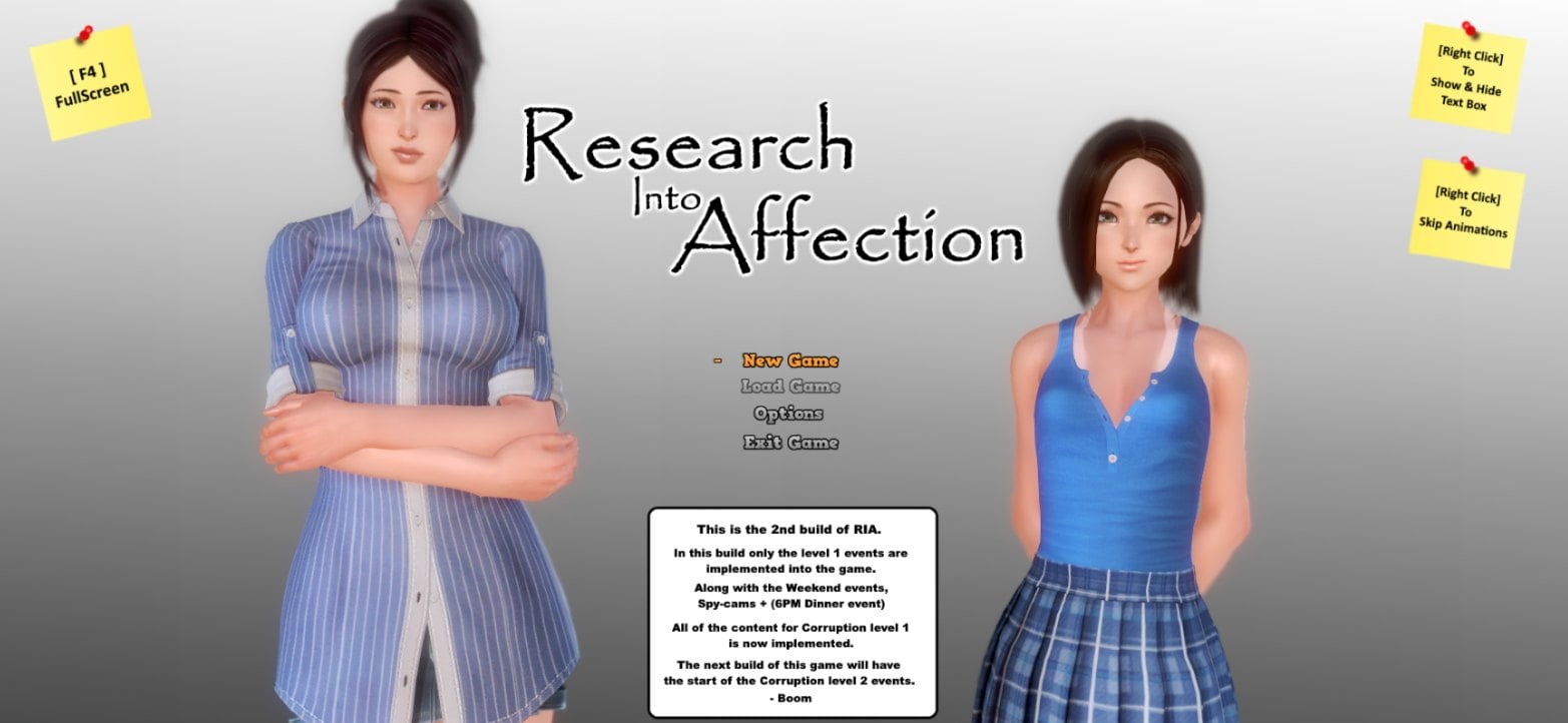 Research Into Affection porn xxx game download cover