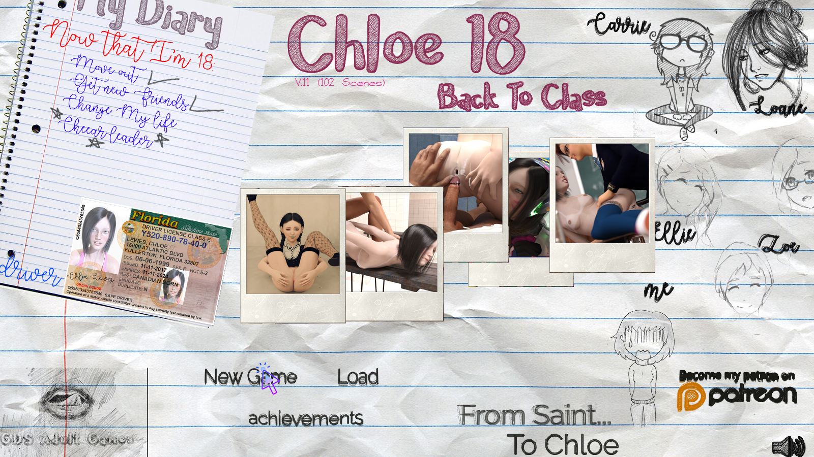 Chloe18: Back To Class porn xxx game download cover