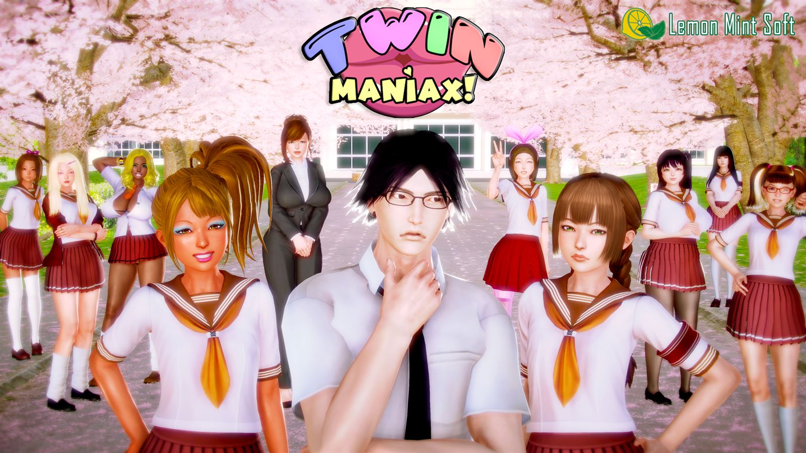 Twin Maniax! porn xxx game download cover
