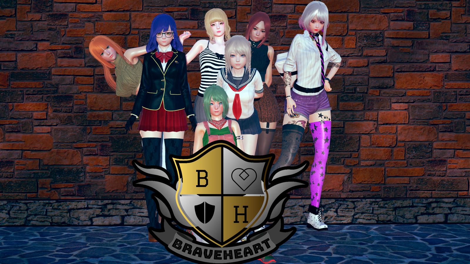 Braveheart Academy porn xxx game download cover