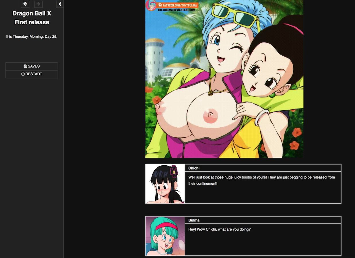 1237px x 900px - Dragon Ball X HTML Porn Sex Game v.3 Download for Windows, MacOS, Linux