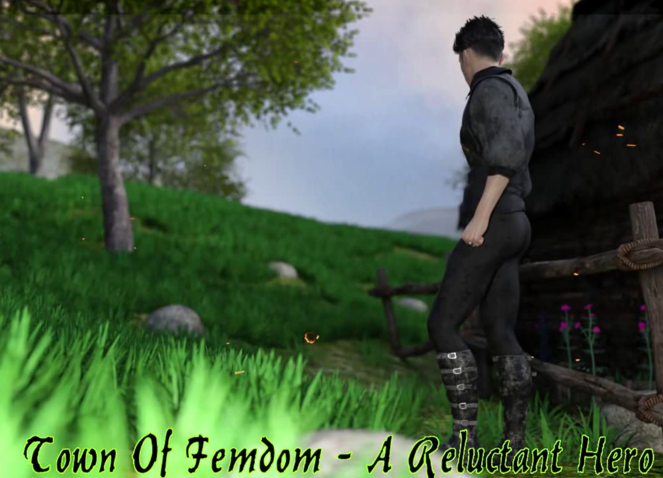 Town of Femdom A Reluctant Hero porn xxx game download cover