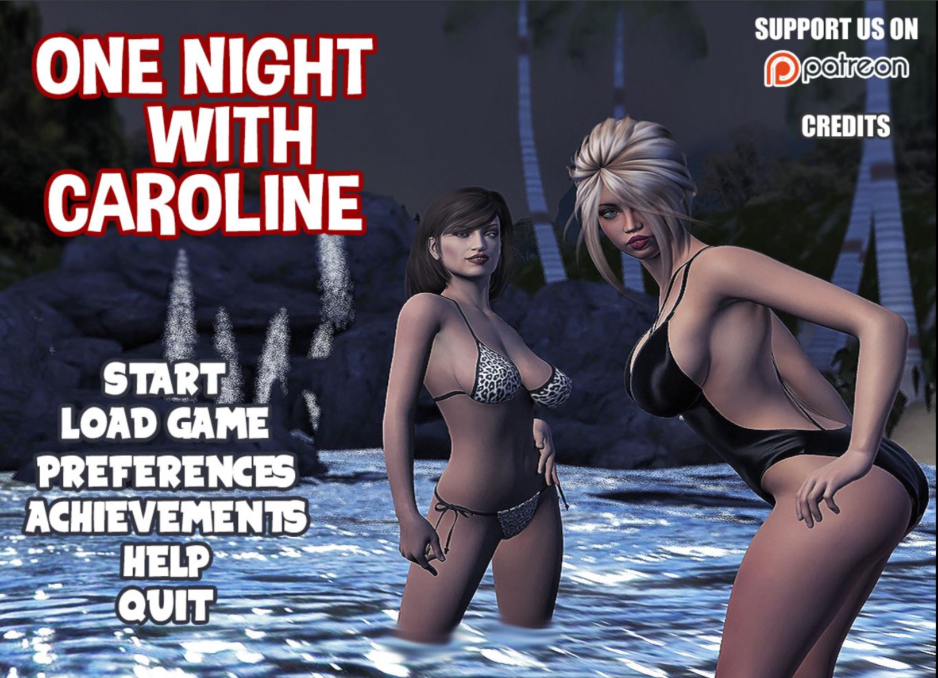 One Night With Caroline porn xxx game download cover