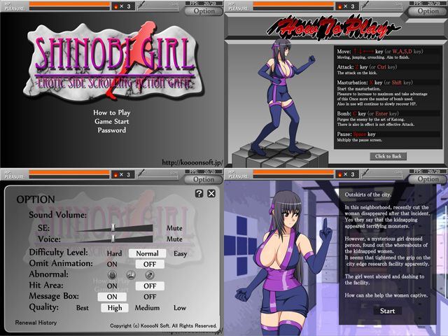 Shinobi Girl Flash Porn Sex Game v.2.10 Download for Windows
