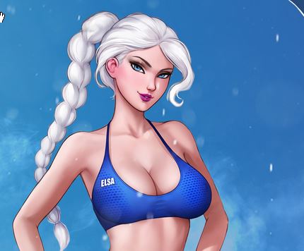 Train Your Ass With Elsa porn xxx game download cover