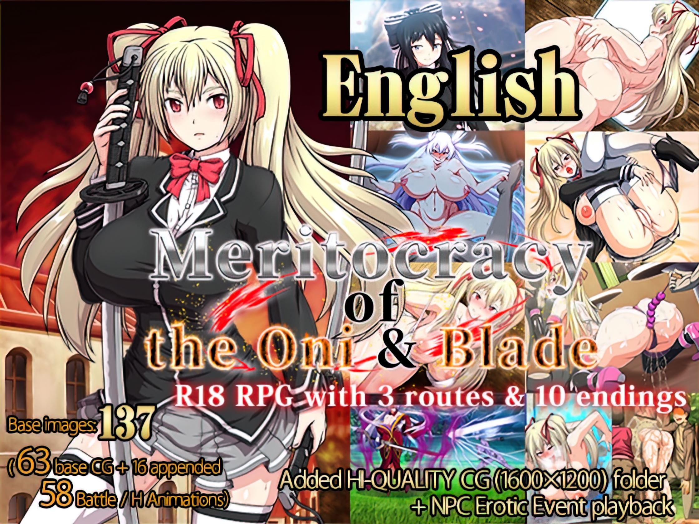 Meritocracy of the Oni And Blade + Append porn xxx game download cover