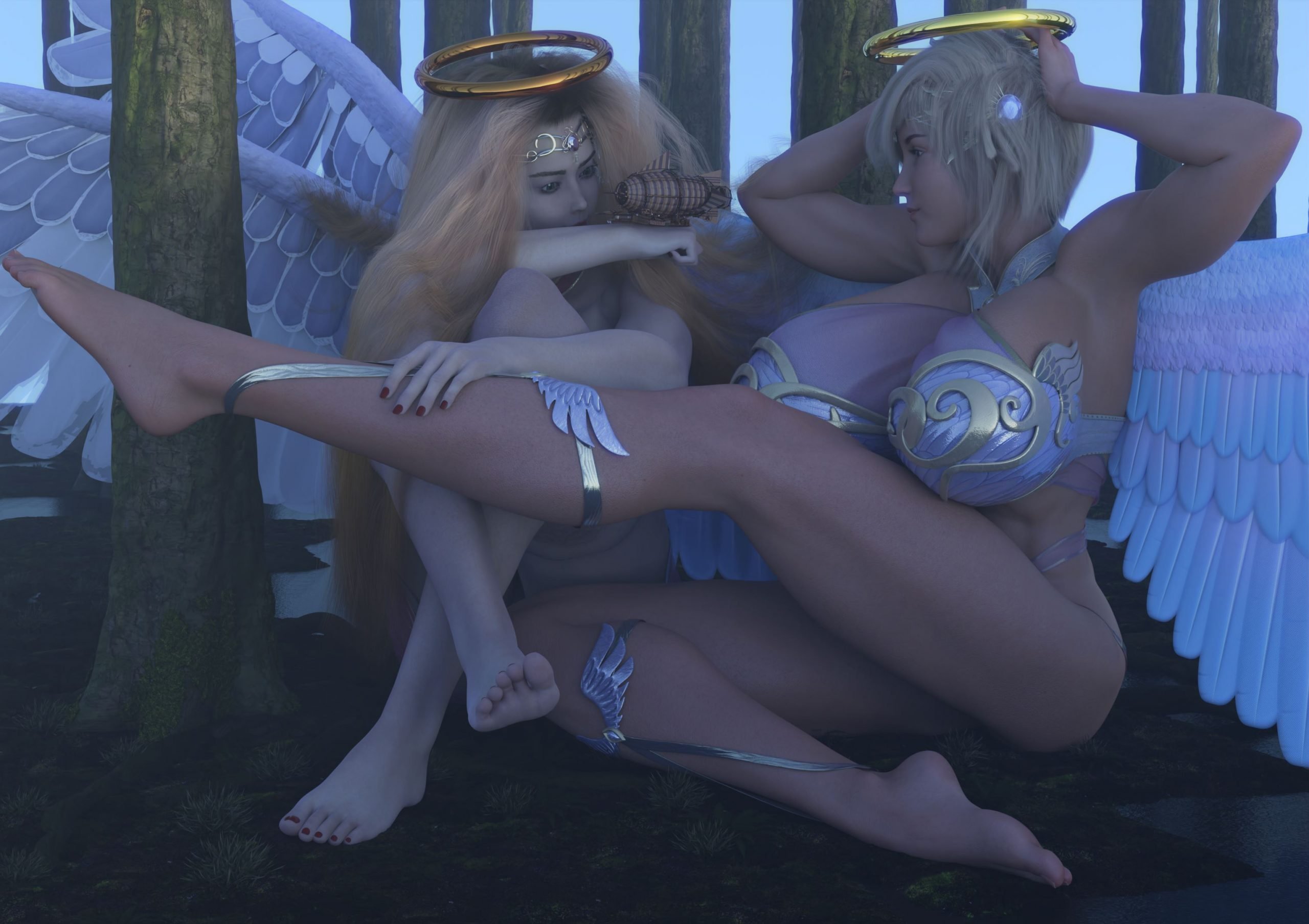 Everyone Has Giantess Angel Waifus in Heaven porn xxx game download cover