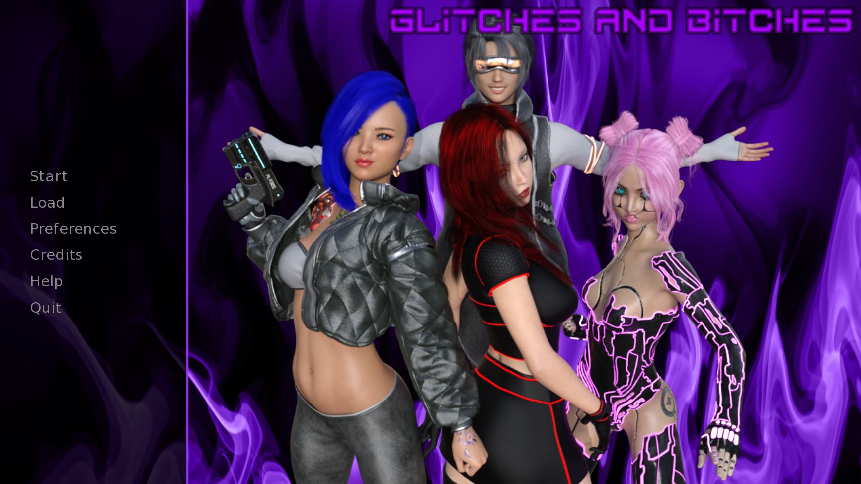 Glitches and Bitches porn xxx game download cover