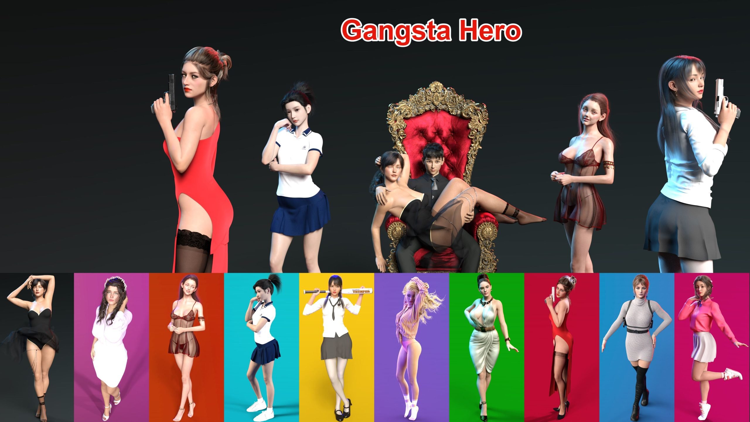 Xxx Sexy Hero - Gangsta Hero Ren'Py Porn Sex Game v.0.01 Download for Windows, MacOS,  Android