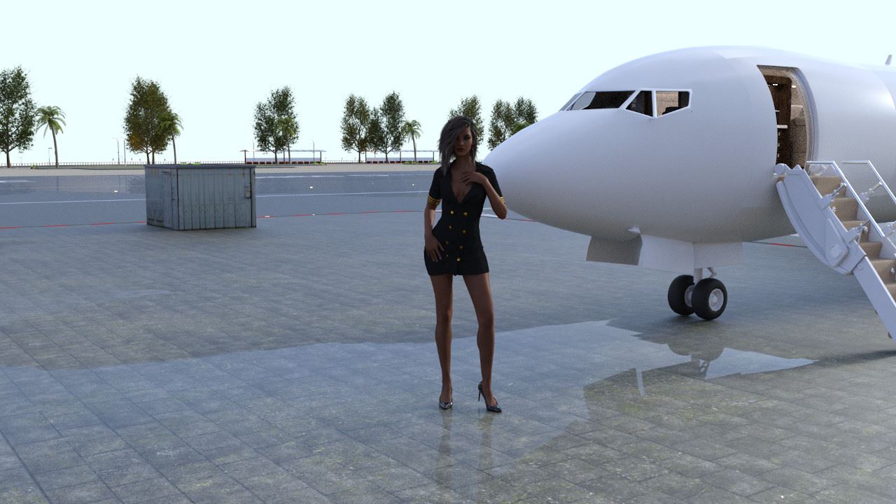 My New Life as a Stewardess porn xxx game download cover