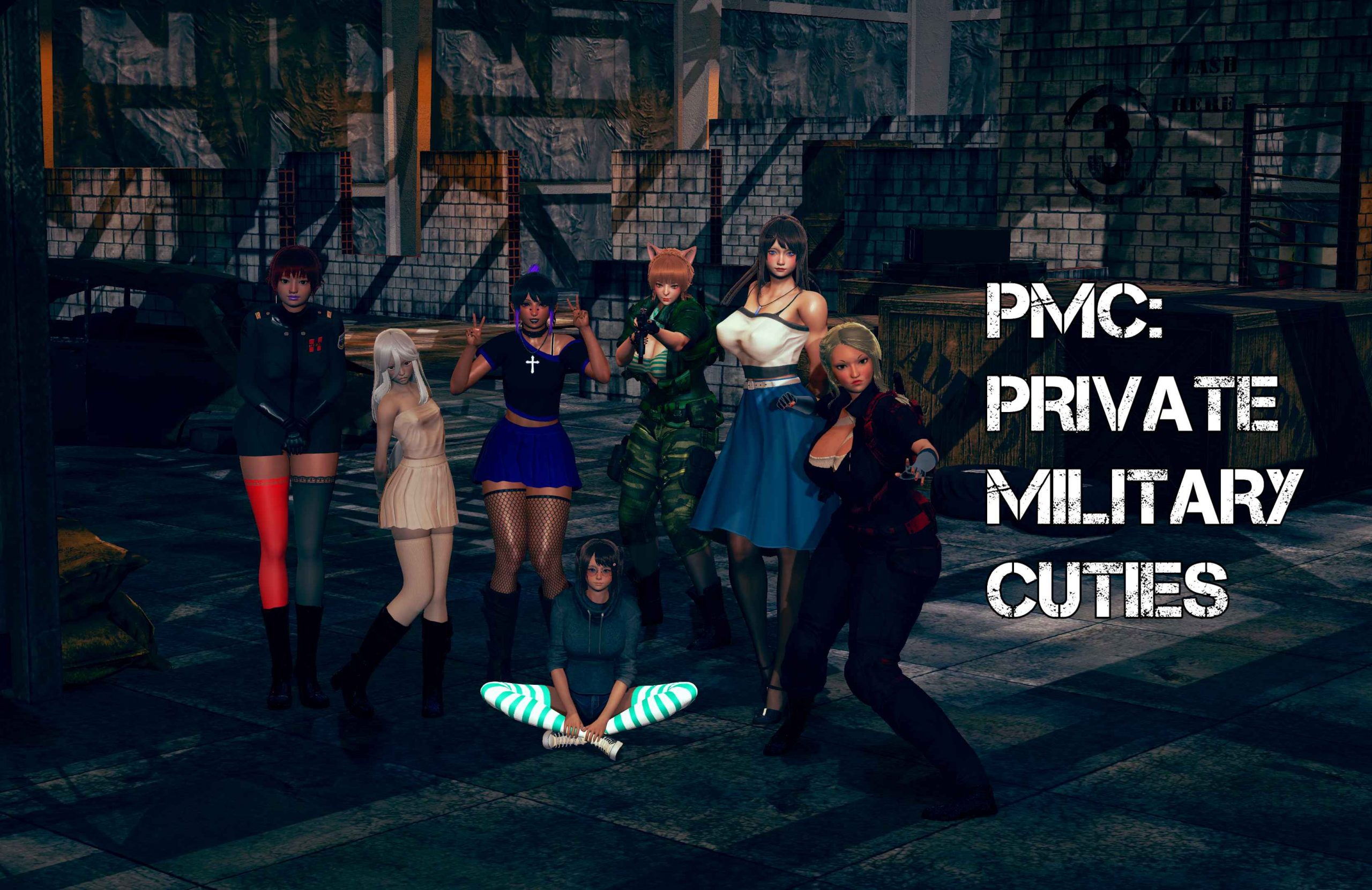 PMC: Private Military Cuties porn xxx game download cover