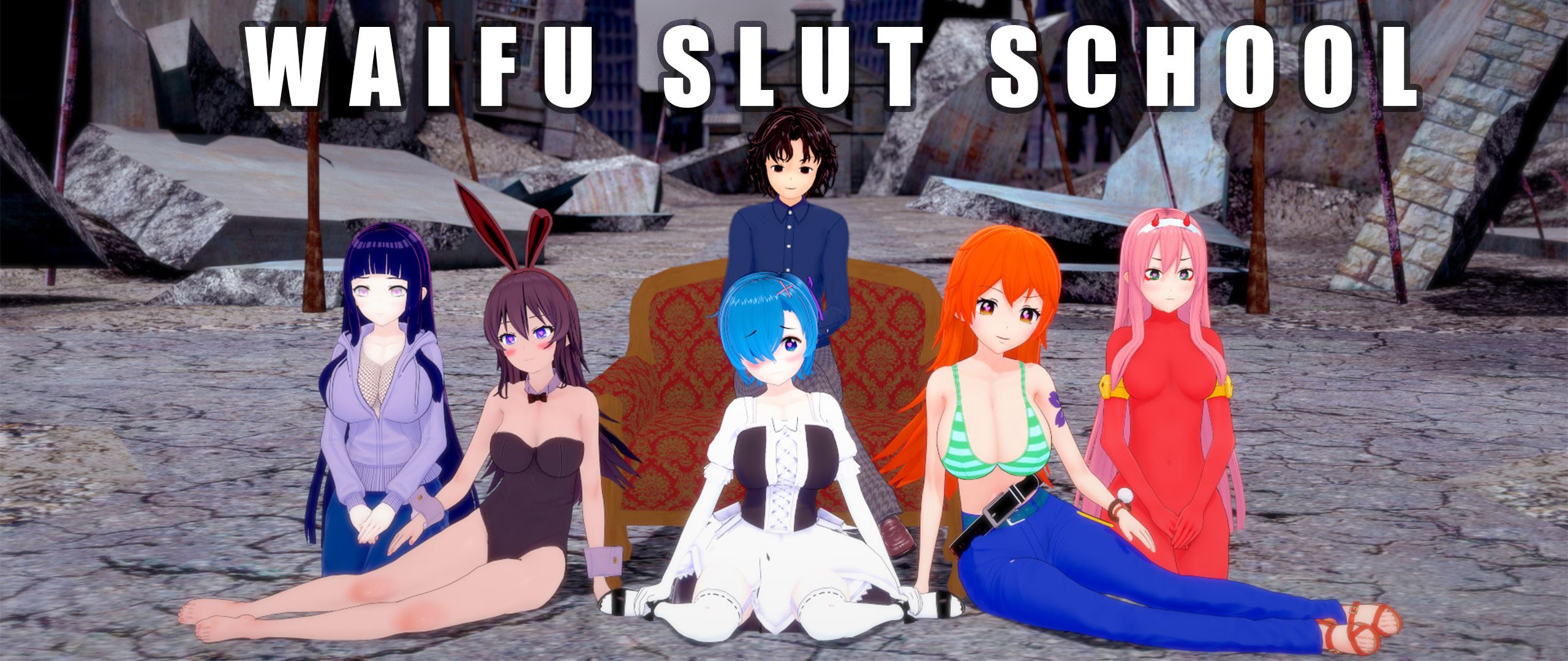 Waifu Slut School porn xxx game download cover