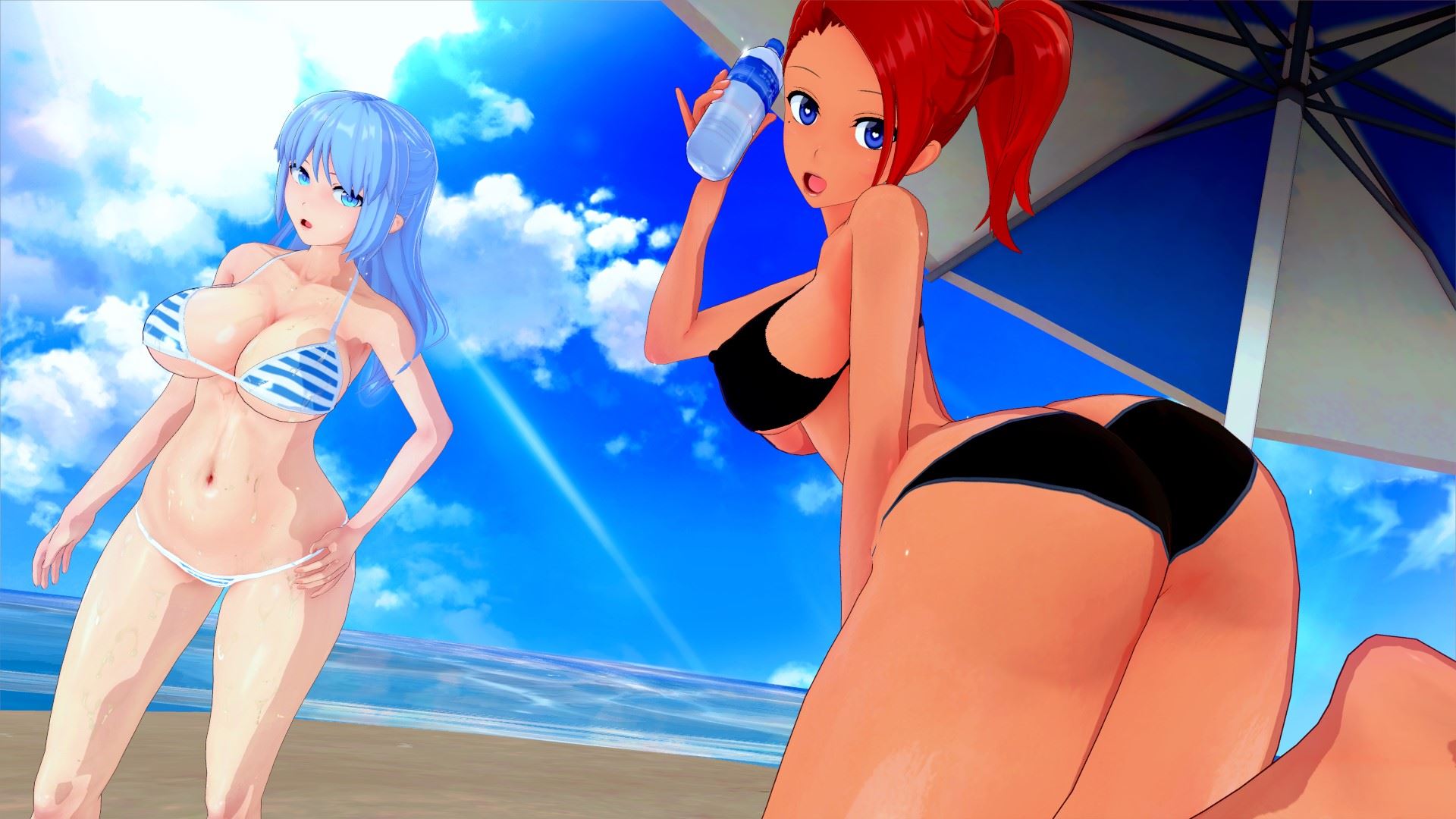 Beach Cartoon Sex Game - Summer Hotel Harem Ren'Py Porn Sex Game v.0.0.3 Chapter 3 Download for  Windows, MacOS, Linux, Android