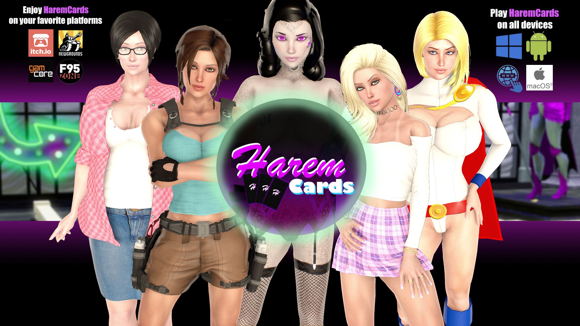 HaremCards porn xxx game download cover