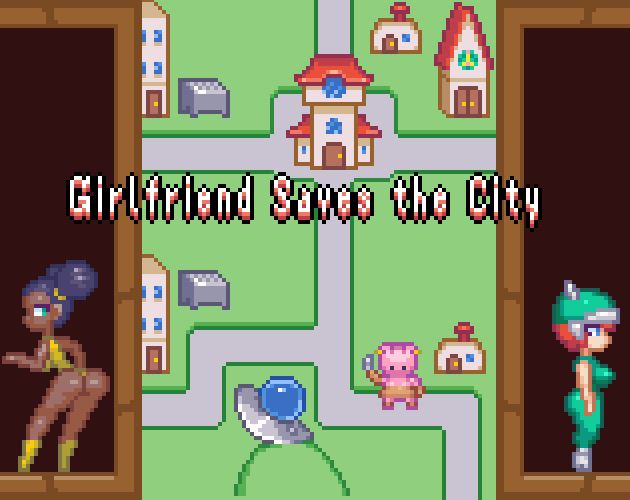 Girlfriend Saves the City porn xxx game download cover