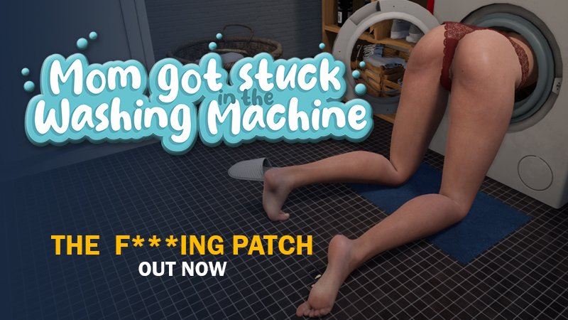 Mom Got Stuck in the Washing Machine porn xxx game download cover