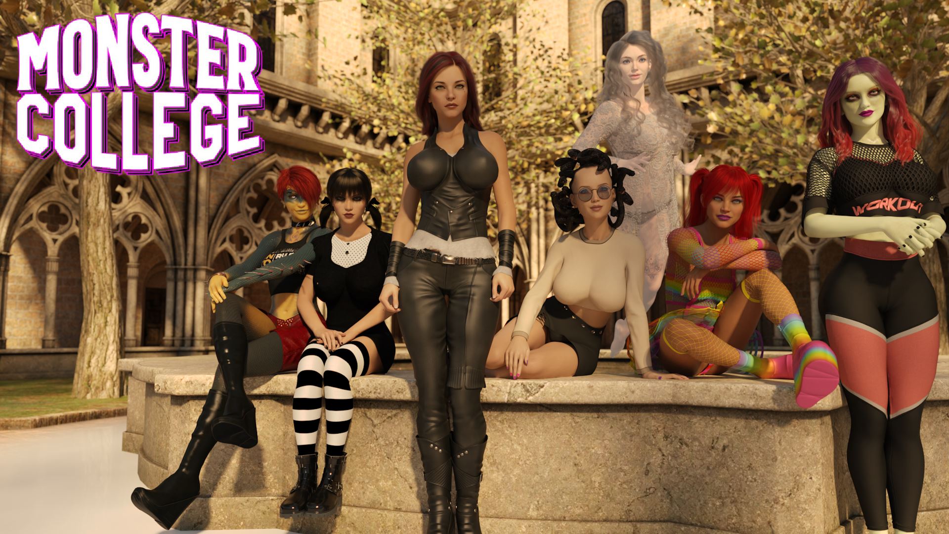 Monster College porn xxx game download cover