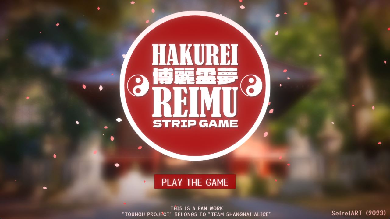 Hakurei Reimu Strip Game porn xxx game download cover