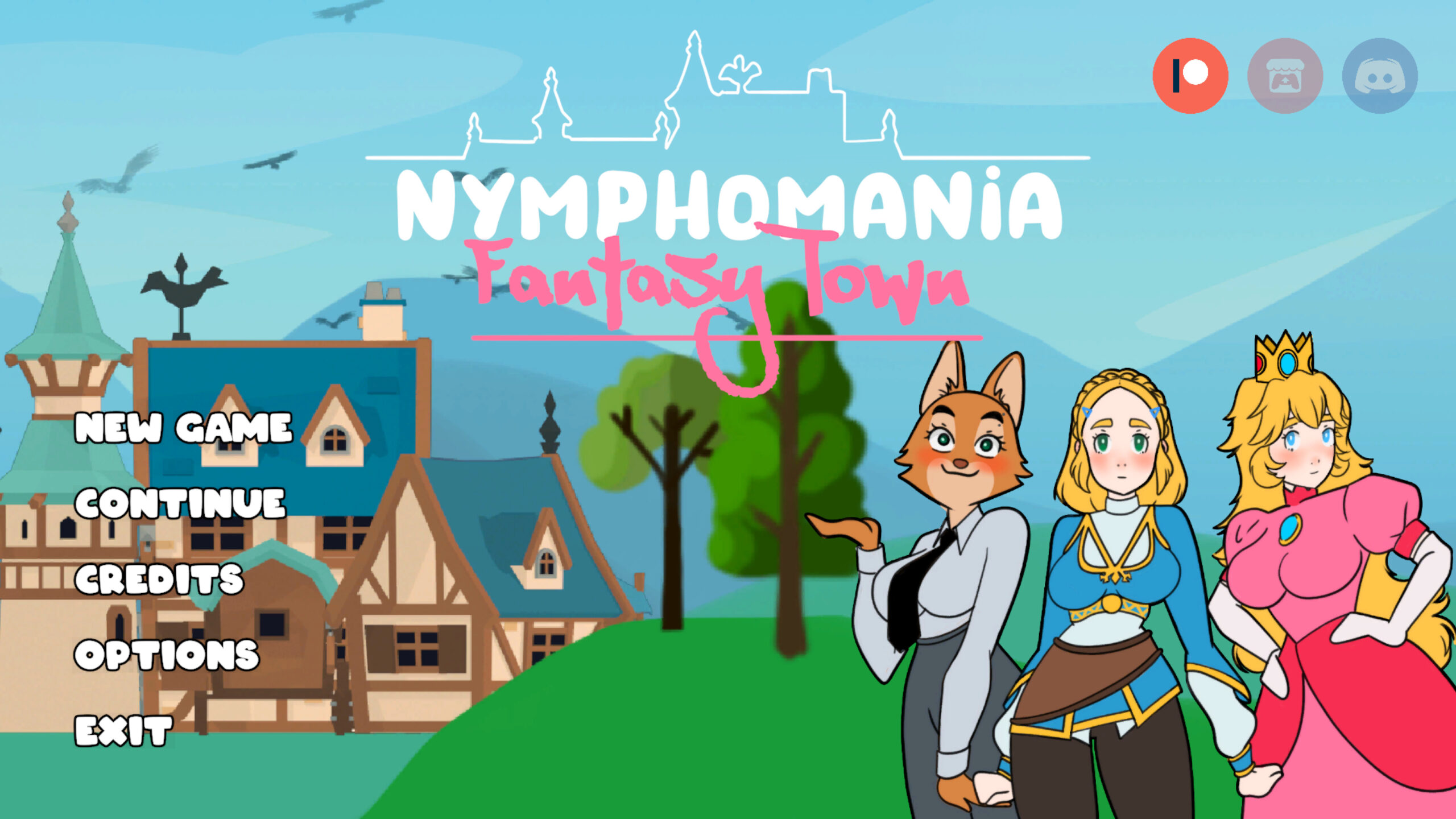 Nymphomania: Fantasy Town porn xxx game download cover