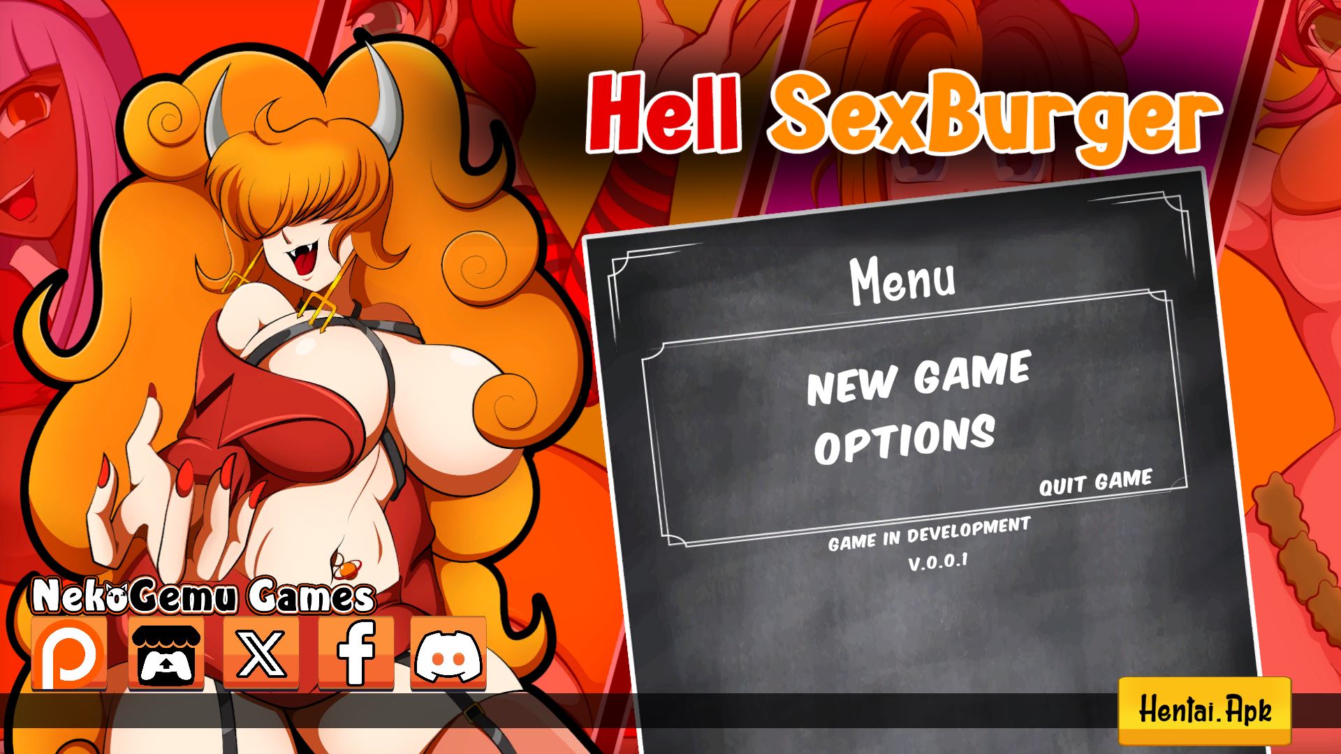 Hell SexBurger porn xxx game download cover