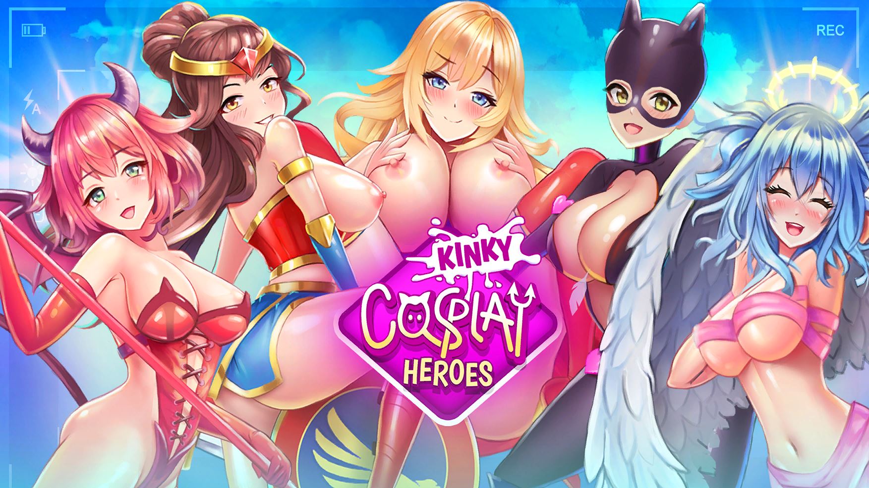 Kinky Cosplay Heroes porn xxx game download cover