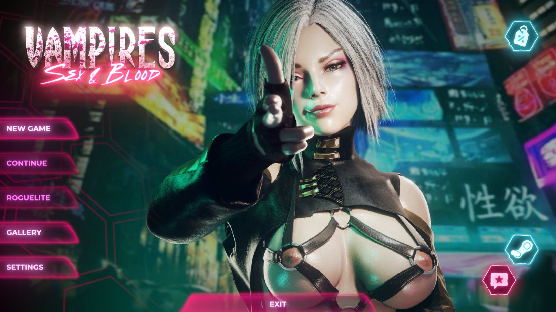 Sex & Blood: Vampires porn xxx game download cover