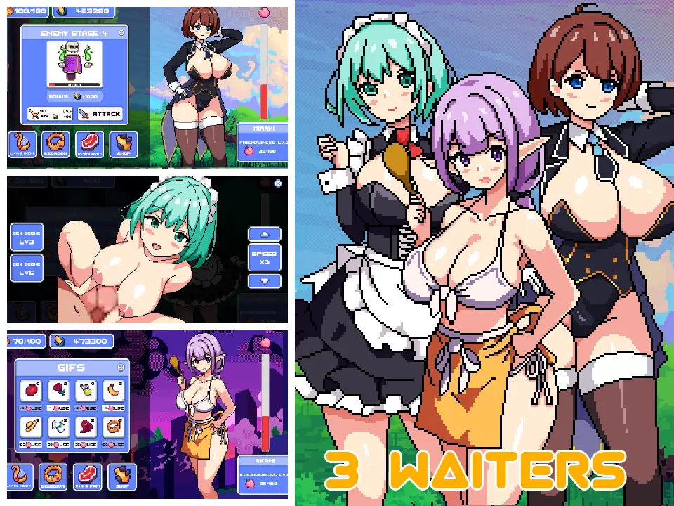 3 waiters porn xxx game download cover