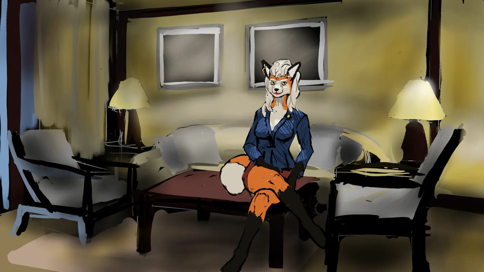 Down a Foxhole porn xxx game download cover