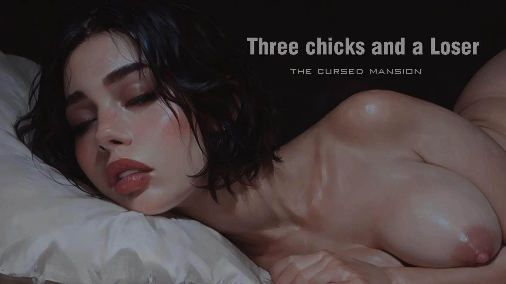 Three Chicks and a Loser: The Cursed Mansion porn xxx game download cover