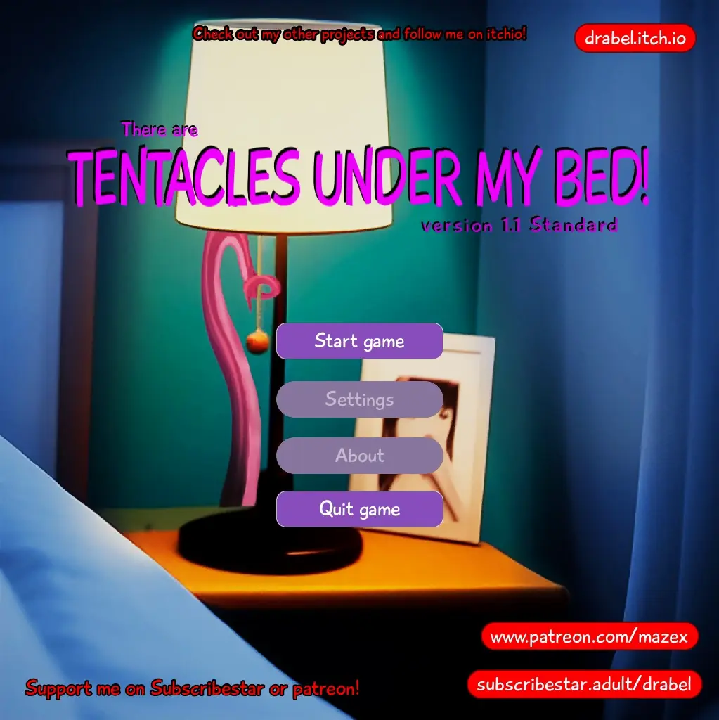 There are tentacles under my bed! porn xxx game download cover