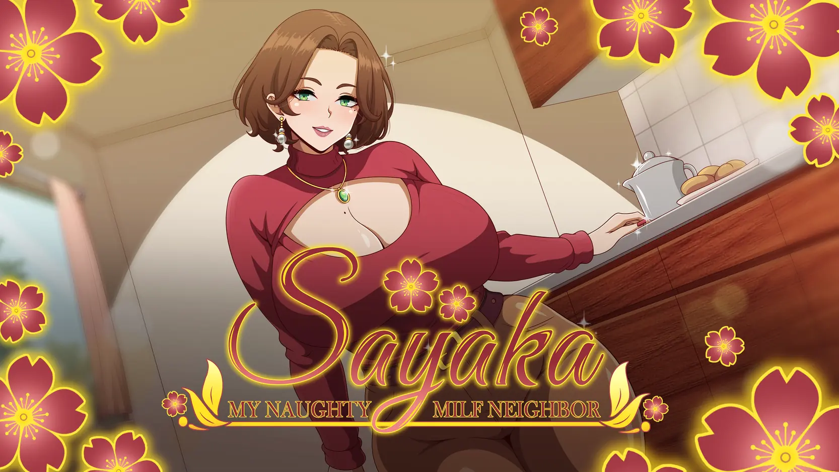 Sayaka My Naughty Milf Neighbor porn xxx game download cover