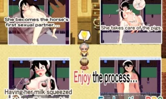 A married woman has lewd sex with animals in a barn Adult Game Screenshots (3)
