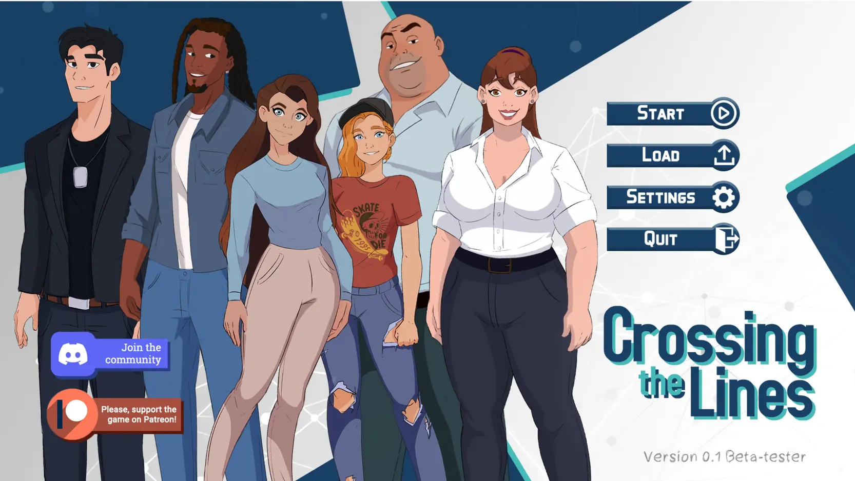 Crossing the Lines porn xxx game download cover