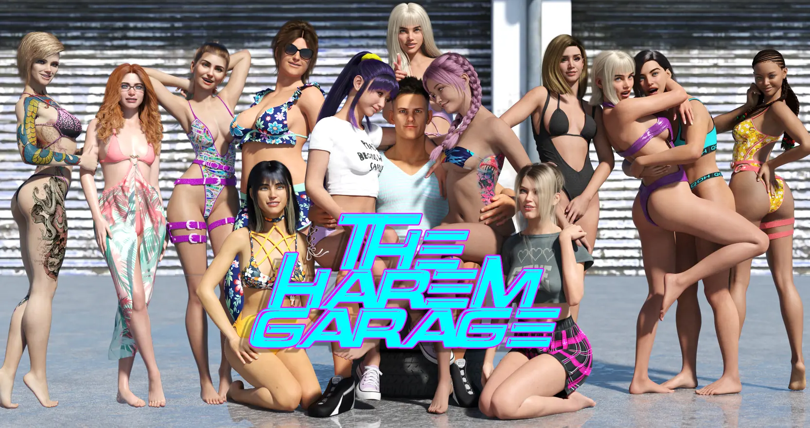 The Harem Garage porn xxx game download cover