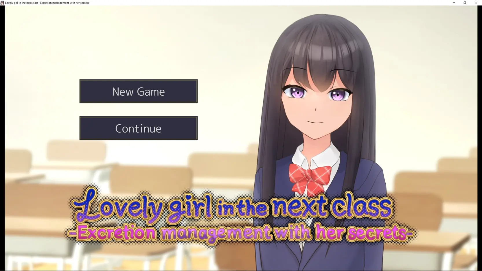 The cute girl in the next class – Find out her secrets and learn about her naughty habits and excretion management porn xxx game download cover