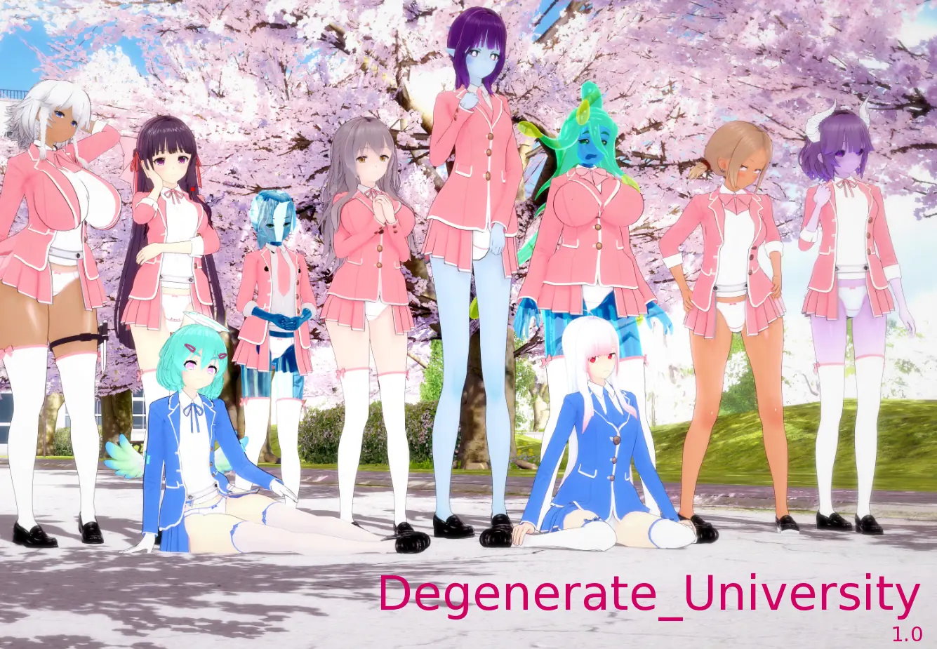 Degenerate University porn xxx game download cover