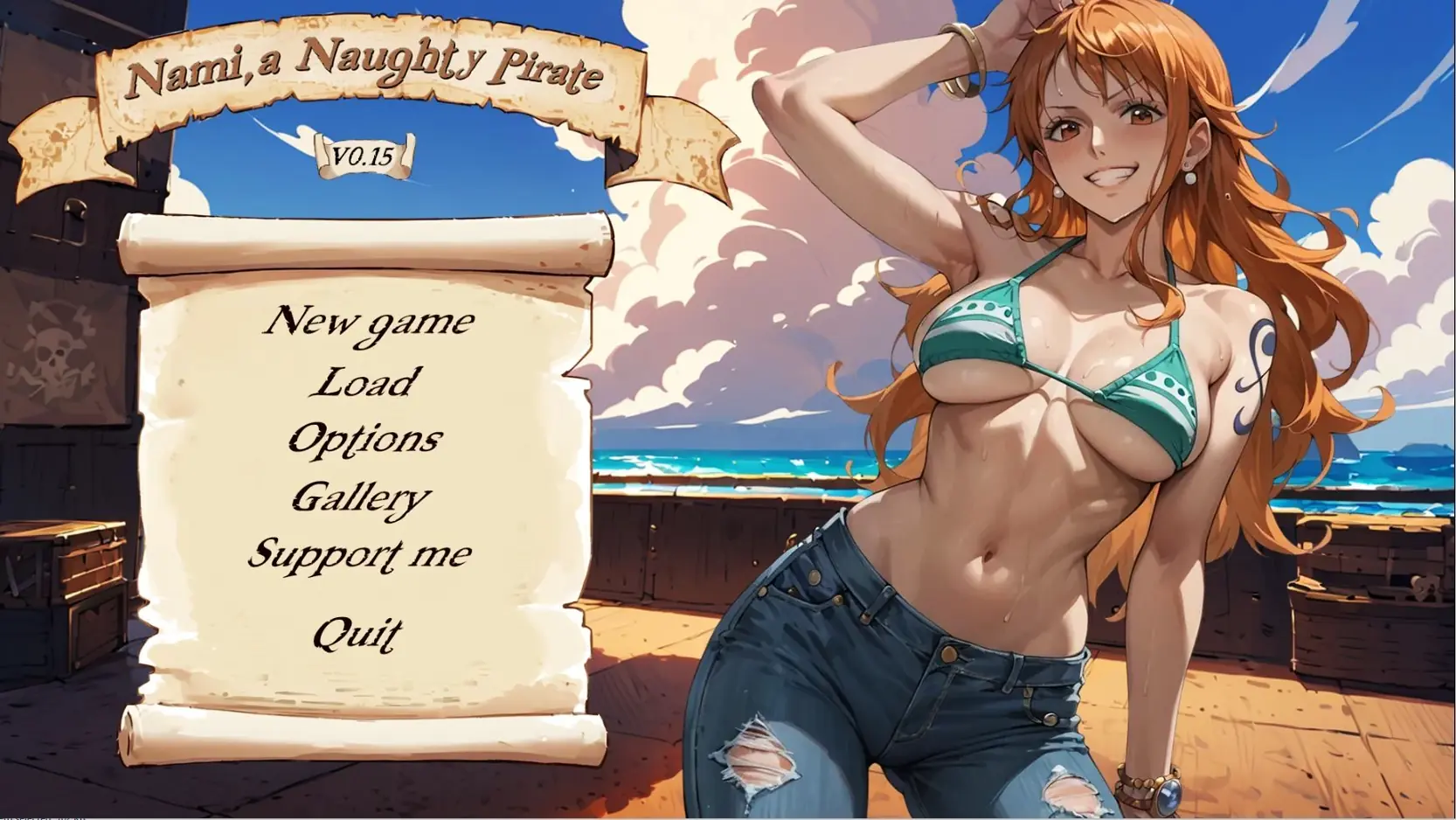 Nami, a Naughty Pirate porn xxx game download cover