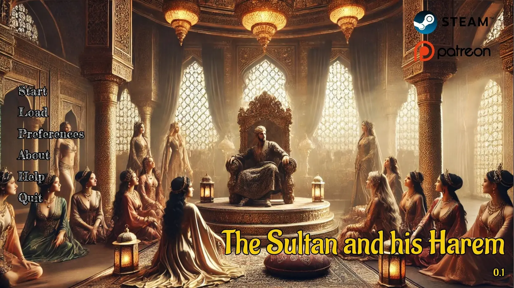 The Sultan and his Harem porn xxx game download cover