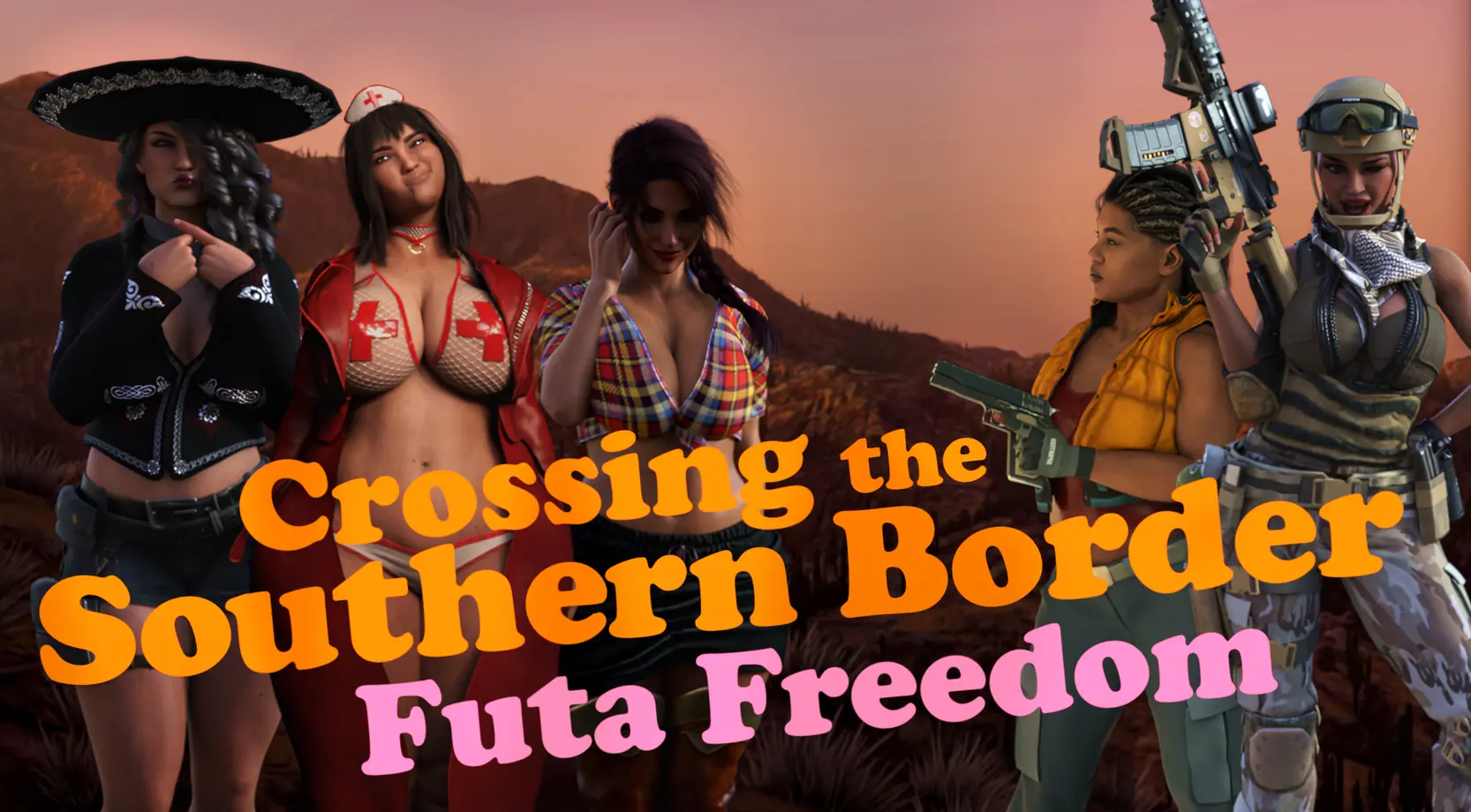 Crossing the Southern Border: Futa Freedom porn xxx game download cover