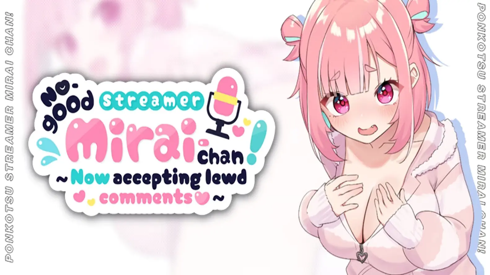 No-good Streamer Mirai-chan! (Now accepting lewd comments) porn xxx game download cover