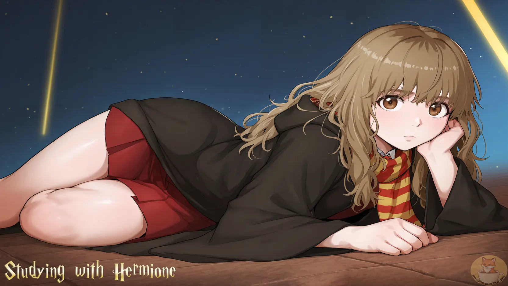 Studying with Hermione porn xxx game download cover