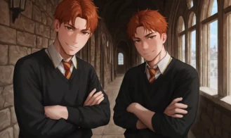 Studying with Hermione Adult Game Screenshot (3)