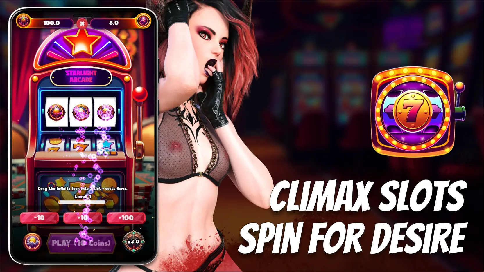 Climax Slots Spin for Desore porn xxx game download cover