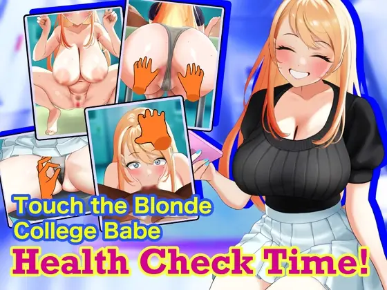 Touch the Blonde College Babe: Health Check Time! porn xxx game download cover