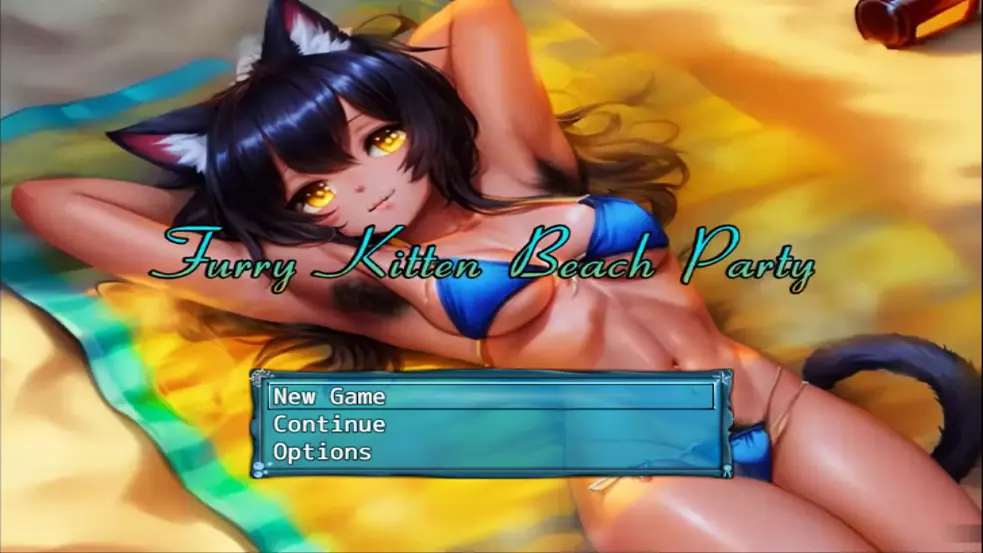 Furry Kitten Beach Party porn xxx game download cover