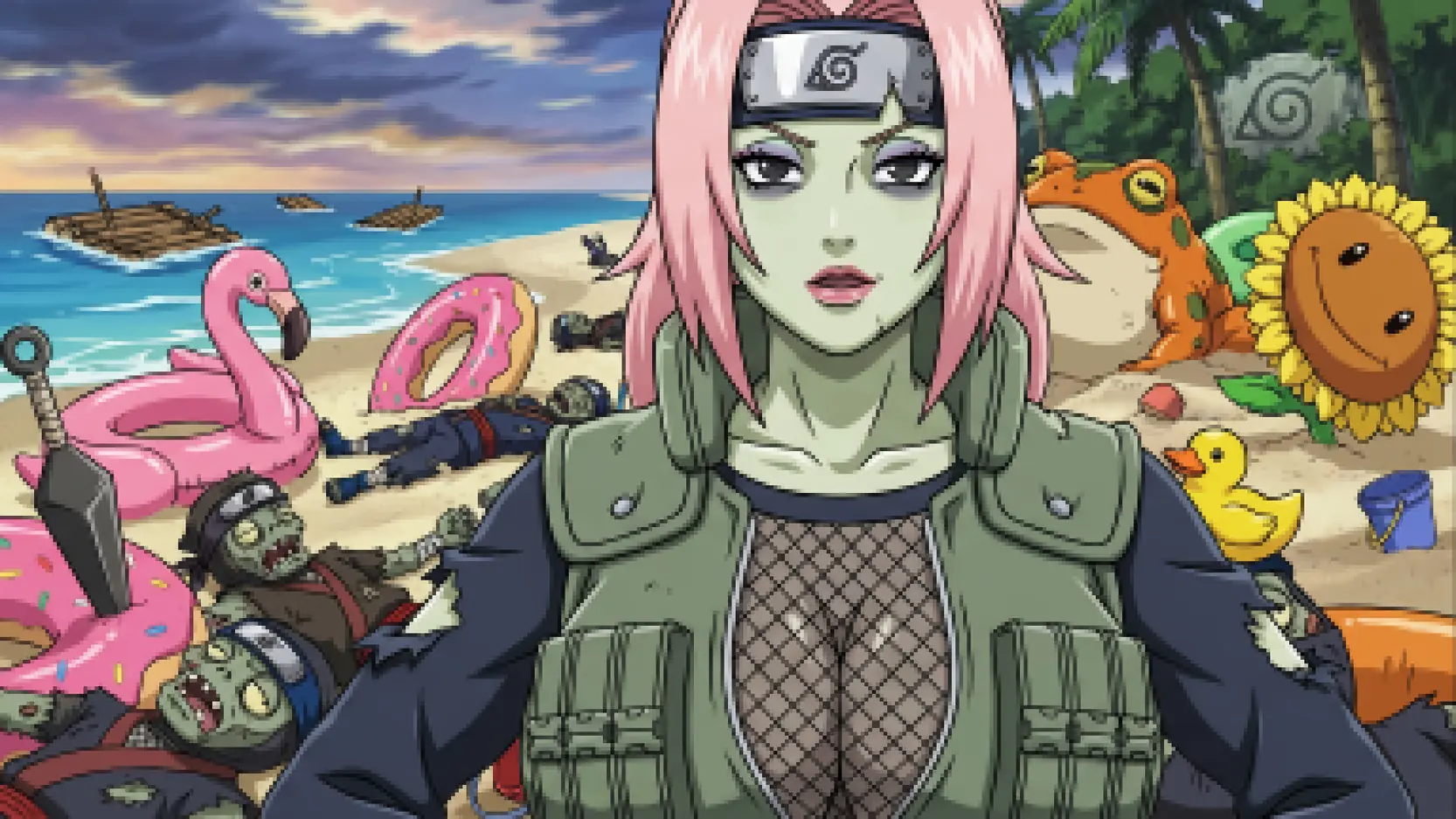 Konoha vs Zombie porn xxx game download cover