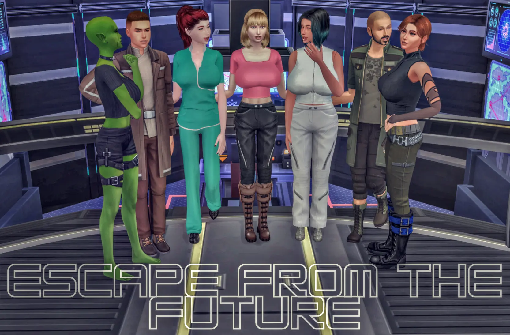 Escape from the Future porn xxx game download cover
