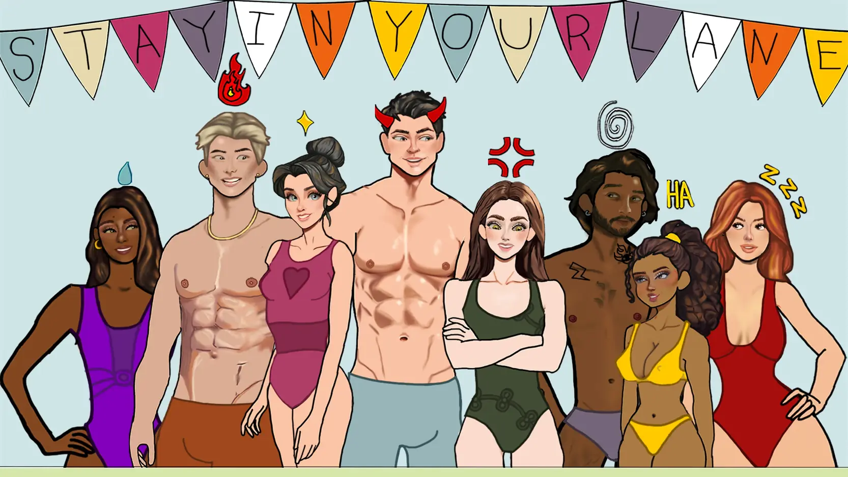 Stay In Your Lane porn xxx game download cover