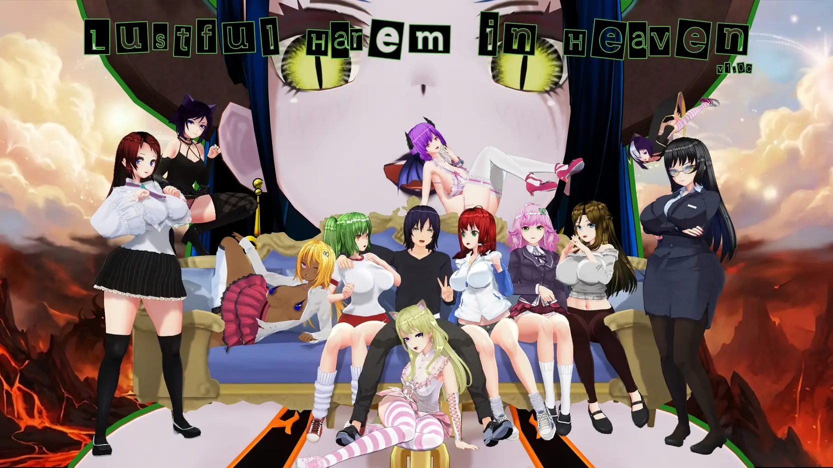 Lustful Harem in Heaven porn xxx game download cover